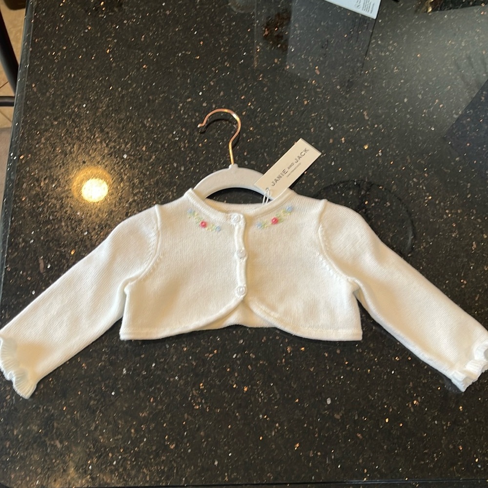 Janie and Jack Baby Girls Cardigan Sweater 6-12 months